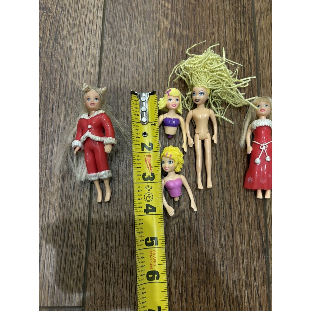 VTG Polly Pocket Doll Lot Polly Christmas Holiday Mattel Bratz Figure - Picture 7 of 11